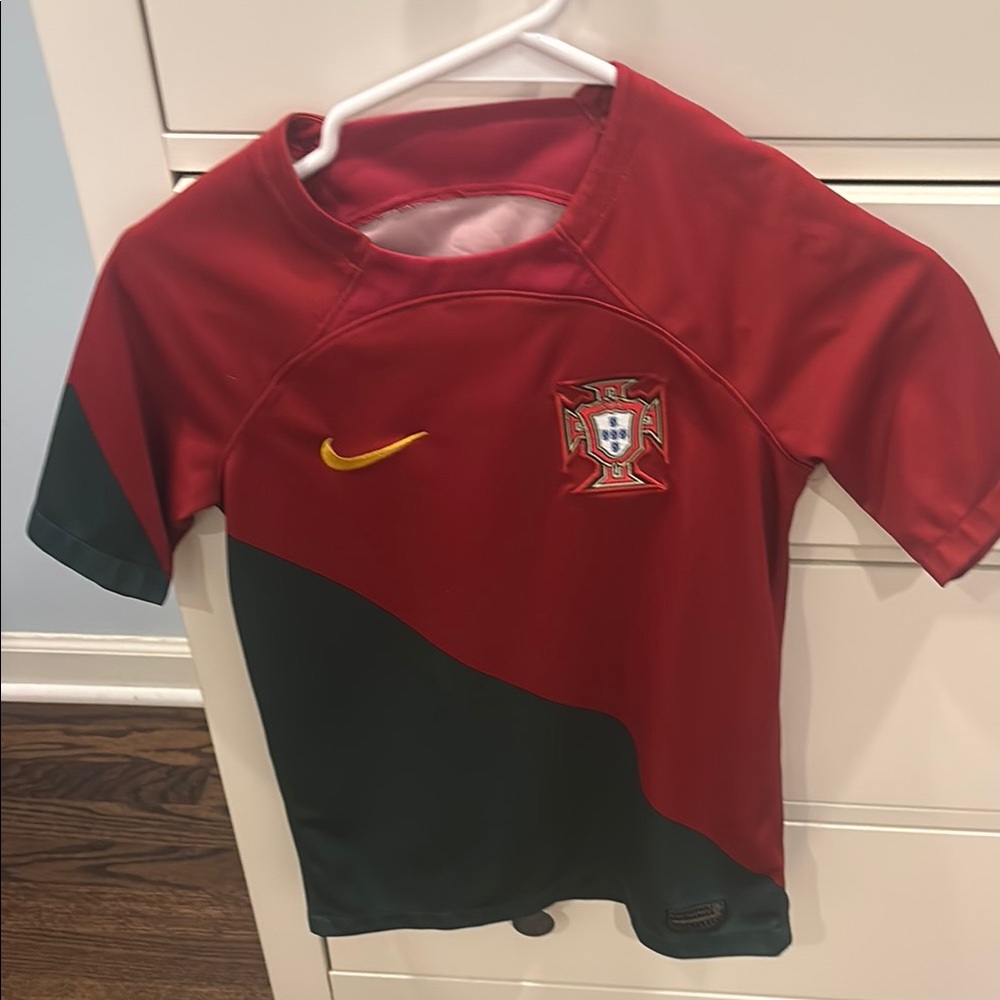 Nike Kids Portugal Soccer Jersey - Red and Green